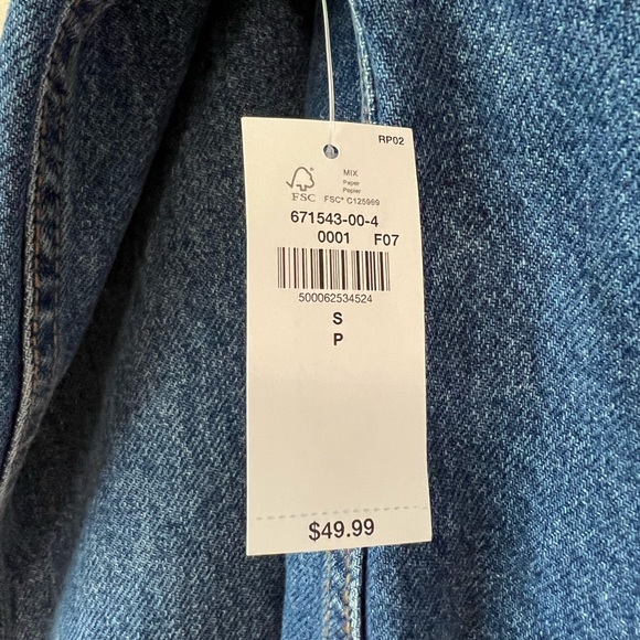 Old navy boyfriend style denim jacket size S - Picture 4 of 4